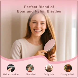 Lovilds Smoother, Stronger, Shinier Hair - Boar Bristle Brush
