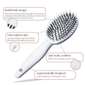 Lovilds Smoother, Stronger, Shinier Hair - Boar Bristle Brush