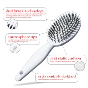 Lovilds Smoother, Stronger, Shinier Hair - Boar Bristle Brush