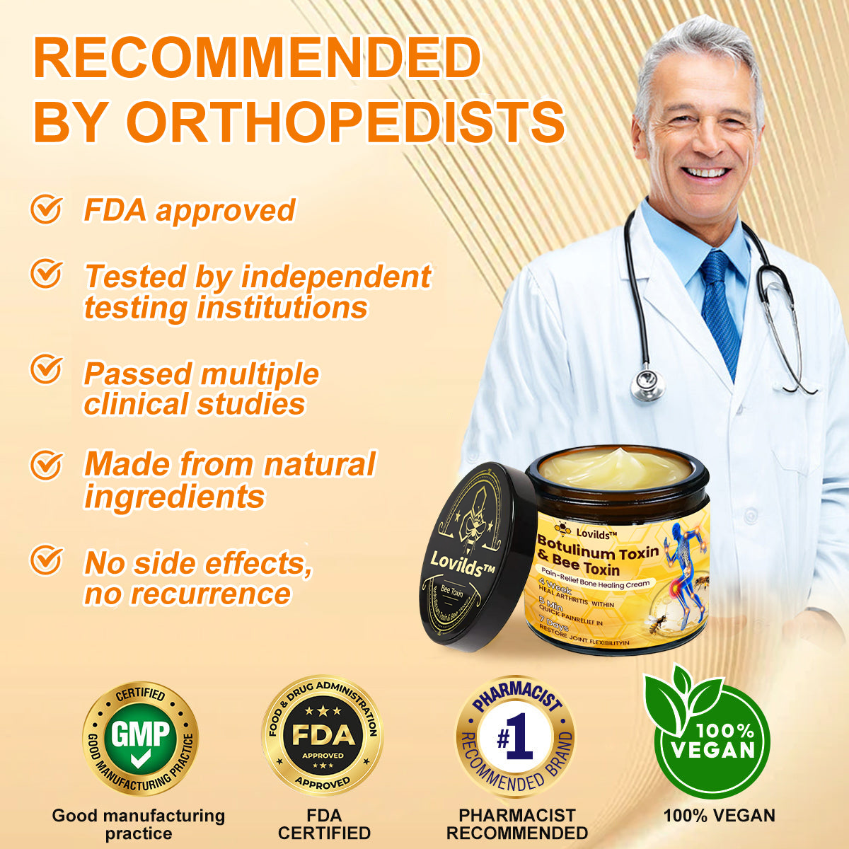 LOVILDS™ Botulinum Toxin & Bee Toxin Pain-Relief Bone Healing Cream