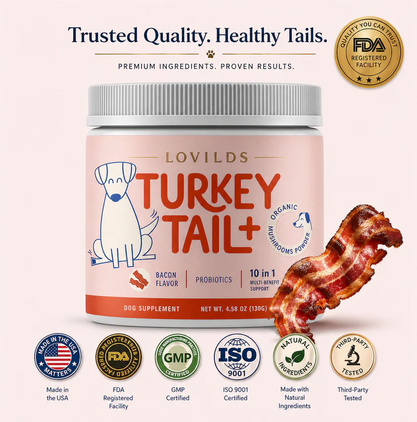 LOVILDS™ Turkey Tail Mushroom + Probiotic Formula
