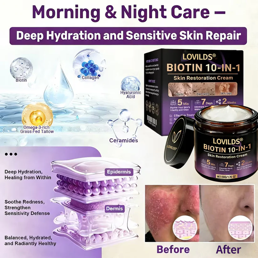 LOVILDS® Biotin 10-in-1 Skin Restoration Cream